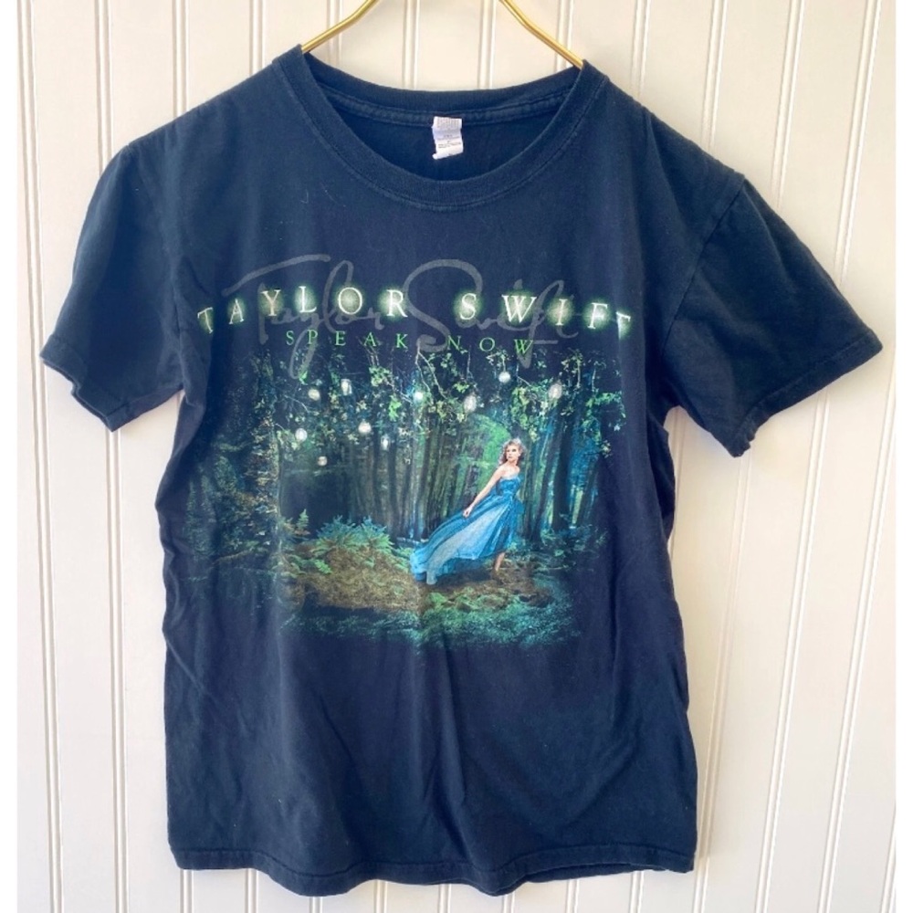 Taylor Swift Black Vintage 2011 Speak Now Concert Tee T Shirt Size Small Rare